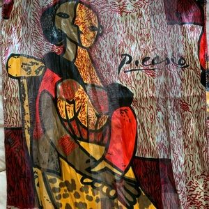 Picasso silky scarf